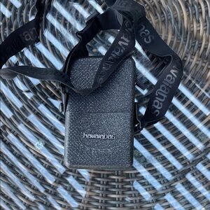 Havaianas Glitter Black Crossbody Bag Waterproof